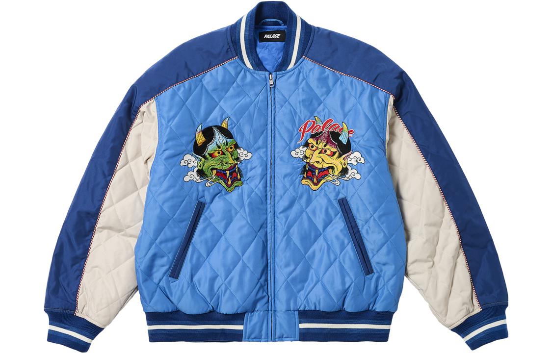 Куртка Palace Devil Bomber Jacket (синяя) — фото 2