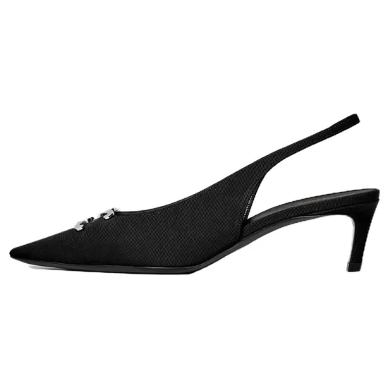 CELINE Triomphe High Heels Women's Black