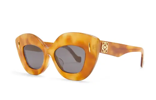 LOEWE Acetate Cat Eye Sunglasses Unisex Brown
