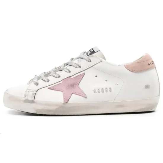 Golden Goose Super-Star White Antique Pink Women's