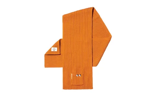 UNIQLO Knit Scarves Unisex Orange