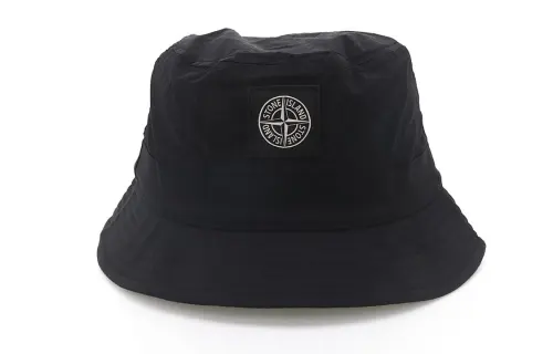 STONE ISLAND Bucket Hats Unisex Black