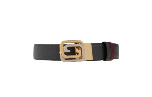 GUCCI Logo-plaque Leather Belt