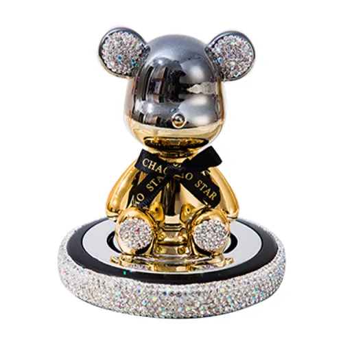 Yishi is not closed during the Chinese New Year, high-end diamond-encrusted violent bear car ornaments, center console, high-end instrument panel, car perfume and aromatherapy, universal