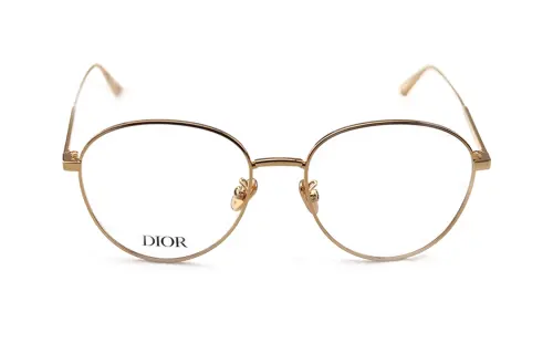 DIOR Irregular Shape Eyeglass Frames Women's Gold