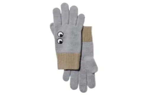 UNIQLO Knit Gloves Unisex Light Gray