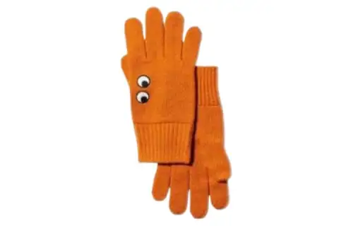 UNIQLO Knit Gloves Unisex Orange