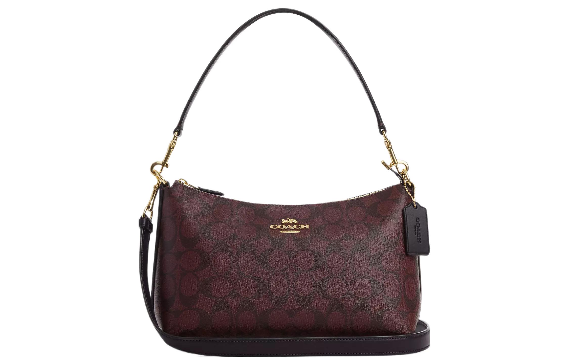 Женская сумка COACH Clara 26 (бордовая)