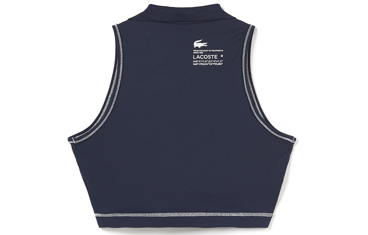 LACOSTE Cropped Performance Polo Top