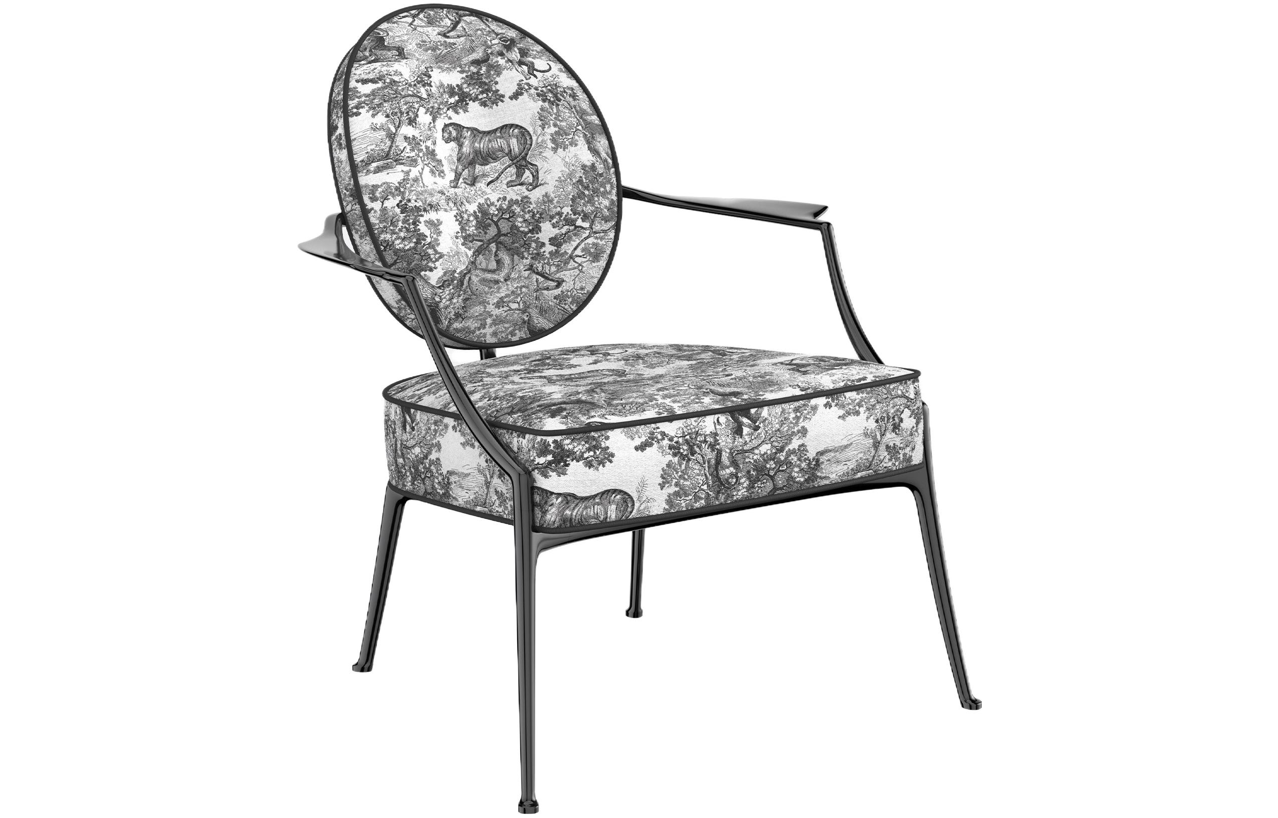 DIOR Dior x STARCK joint series armchair single dining chair black 68 x 76.1 x 79.7cm