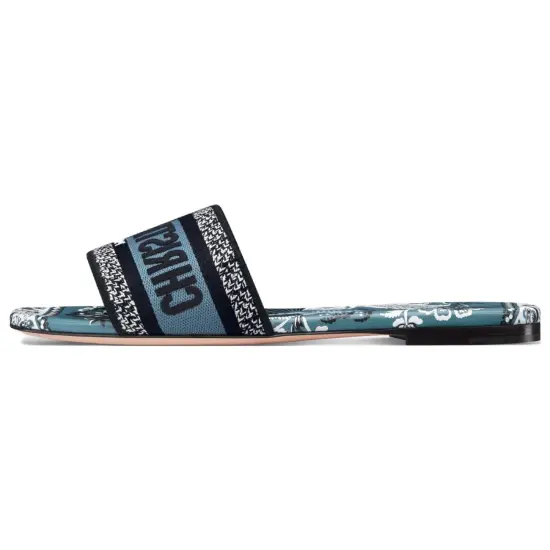 DIOR Dway Slide Slippers Women's Blue