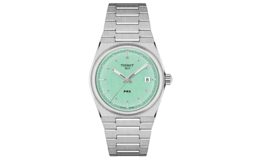 TISSOT PRX Quartz Movement 100m Waterproof Men's Watches Watch 35mm Green Dial Stainless Steel Watchband