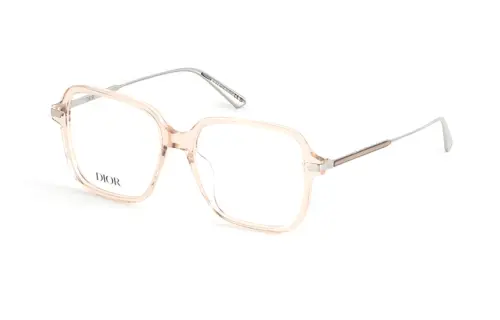 DIOR Plate Frame Square Eyeglass Frames Unisex Pink