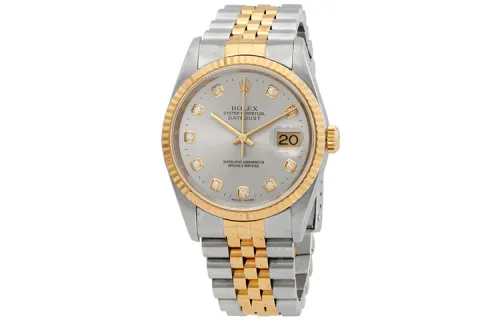 Rolex steel datejust 36mm watch