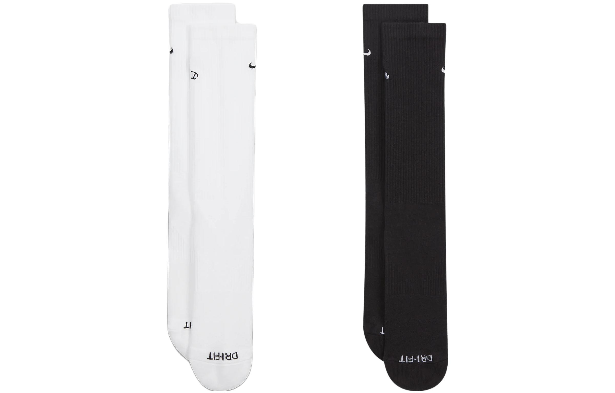 Nike Everyday Plus Cushioned Crew Socks 2 Pairs Knee High Socks Men’s 2 Pack