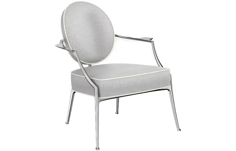 DIOR Dior X STARCK joint series armchair single chair dining chair gray 68 x 76.1 x 79.7cm