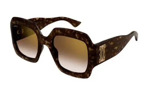 Cartier Geometric Frame Sunglasses