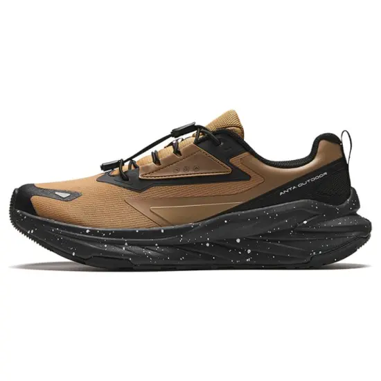 Anta Exploring The Forest Lightweight Wear Resistant And Breathable Low Top Running Shoes Men's Brown