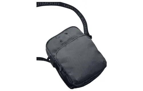 Under Armour Polyester Shoulder Bag, Crossbody Bag Regular Men's Dark Gray & Black