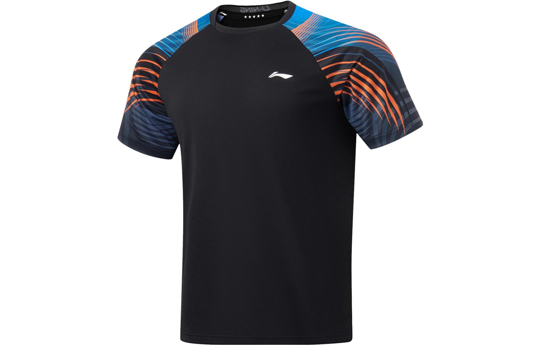 Li Ning Table Tennis Collection Raglan Sleeve T Shirt Unisex Black
