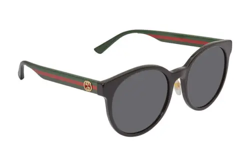 GUCCI Round Sunglasses Women's Black