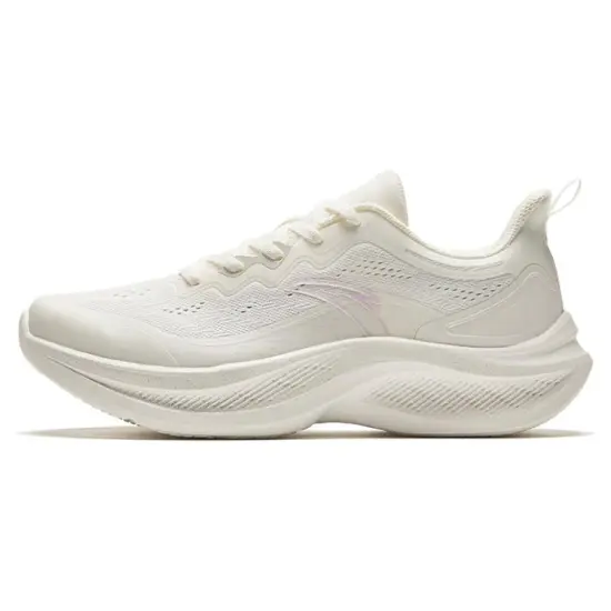 Anta Cushioning Lightweight Low Top Training Marathon Running Shoes Women's Ecru
