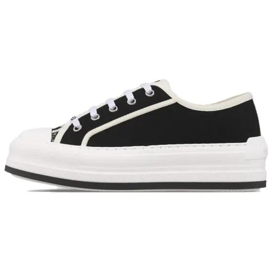 Walk'n'DIOR Skateboard Shoes Women's Low-Top Black