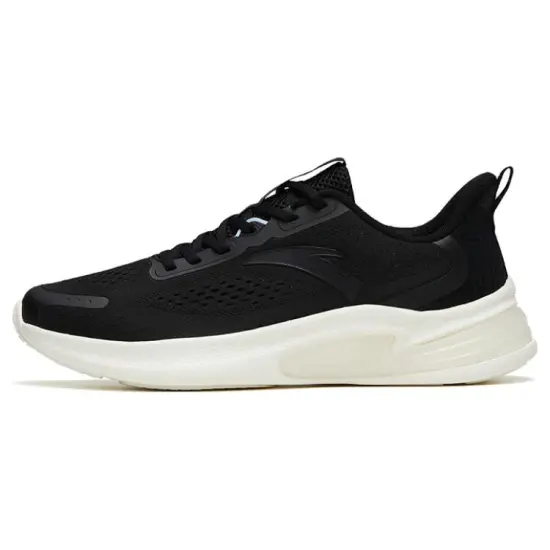 Anta Anti-Slip Wear-Resistant Low-Top Running Shoes Men's Black White