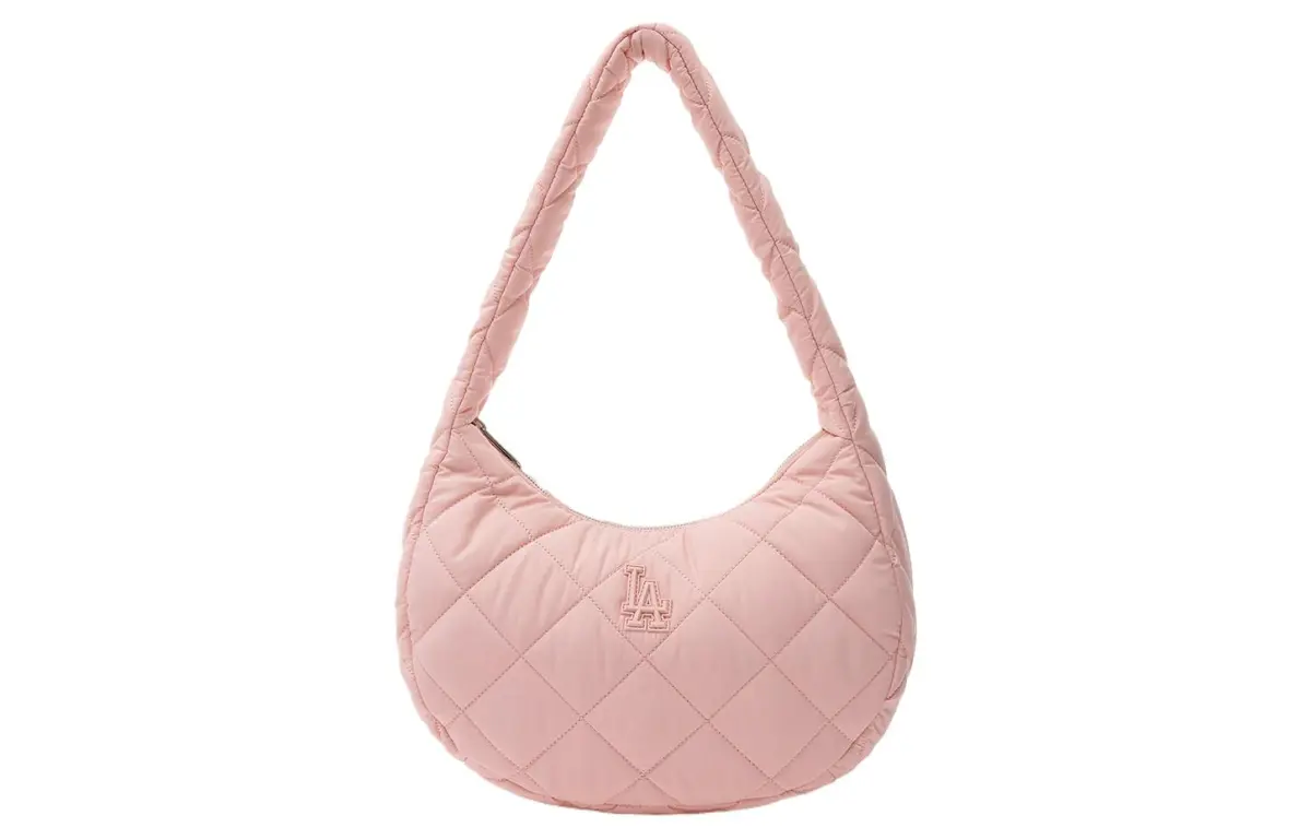 MLB Los Angeles Dodgers Polyester Portable Shoulder Bags Unisex Peach