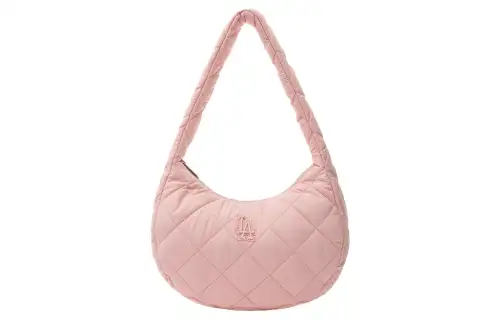 MLB Los Angeles Dodgers Polyester HOBO Bag, Shoulder Handbag Regular Unisex Peach