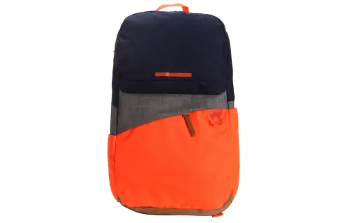 Adidas Zip Closure Polyester Laptop Bag Backpack Regular Men's Navy Blue & Multicolor