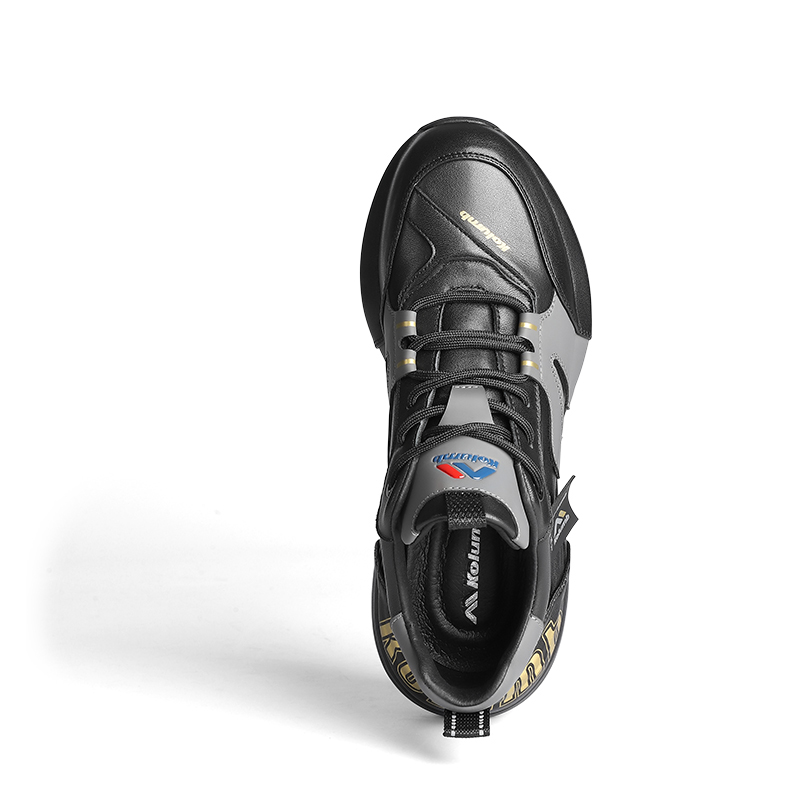 Kolumb Cushioning Slip Resistant Abrasion Resistant Low top Outdoor Shoes Men’s Black Gray