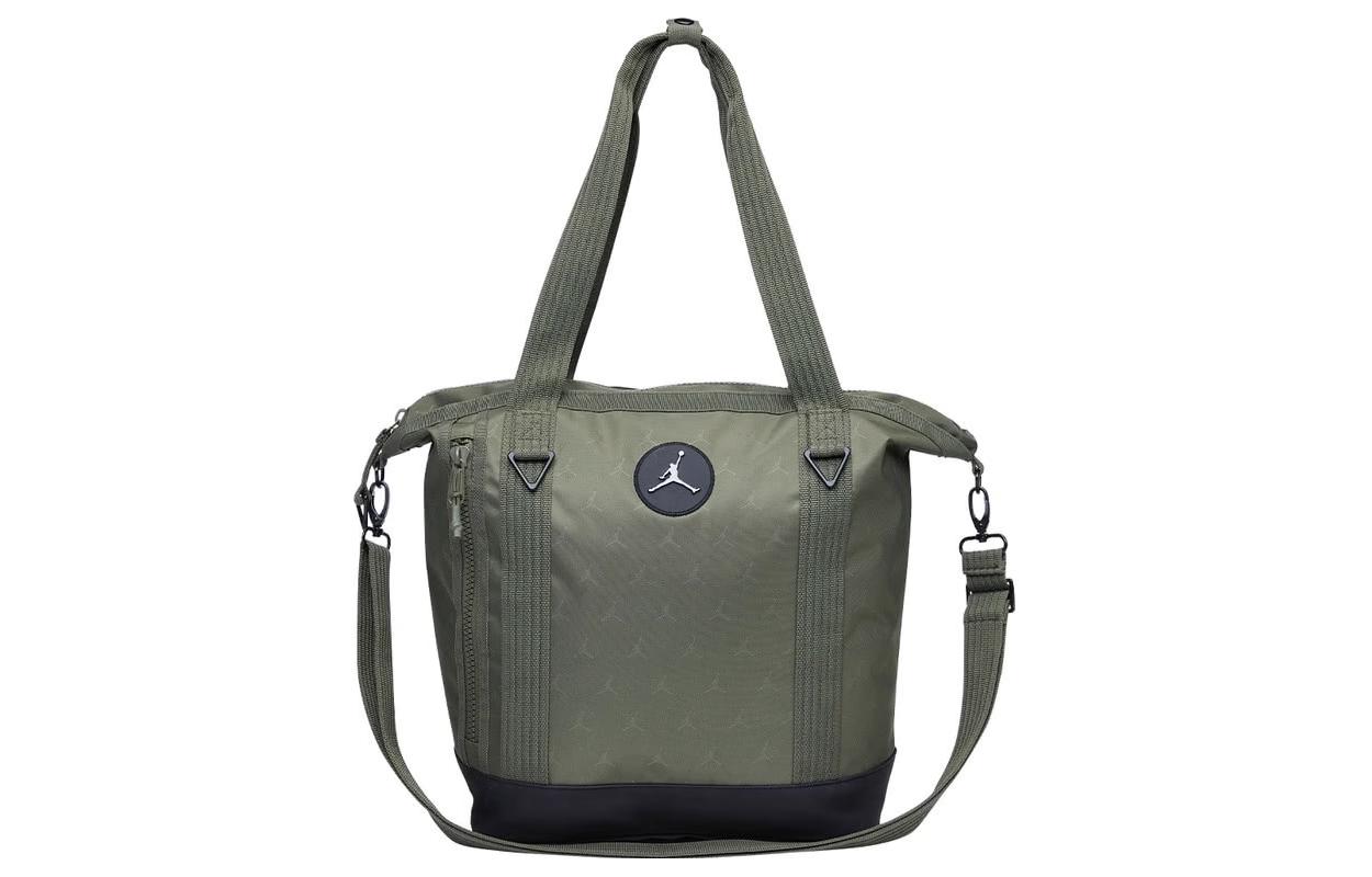 Jordan Polyamide Tote Bag, Shopping Bag, Portable Crossbody Bag, Shoulder Bag Regular Unisex Green