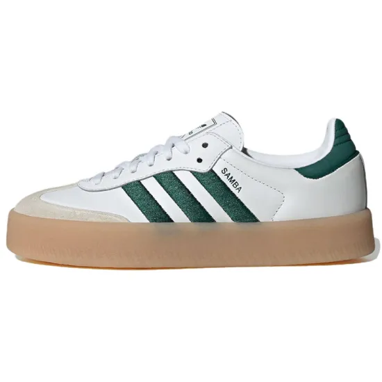 Adidas Originals Sambae White Collegiate Green Gum Women's