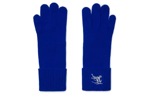 Burberry Knit Gloves Unisex Blue