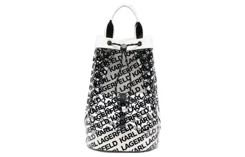 【Previous Season】logo-print transparent bucket bag