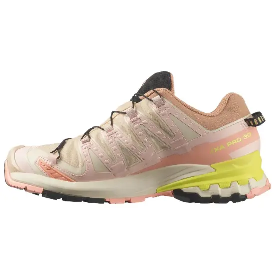 SALOMON XA Pro 3D V9 Outdoor Shoes Women's Low-Top Beige Pink