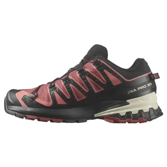 SALOMON XA Pro 3D V9 Outdoor Shoes Women's Low-Top Black Pink