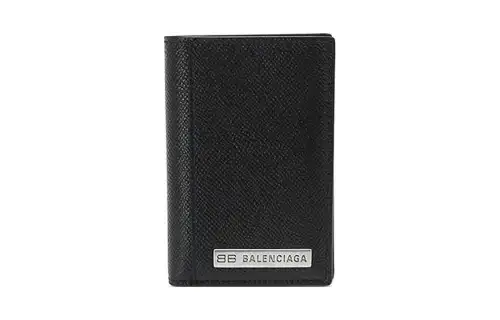 Balenciaga Calfskin Wallet Mini Women's Black