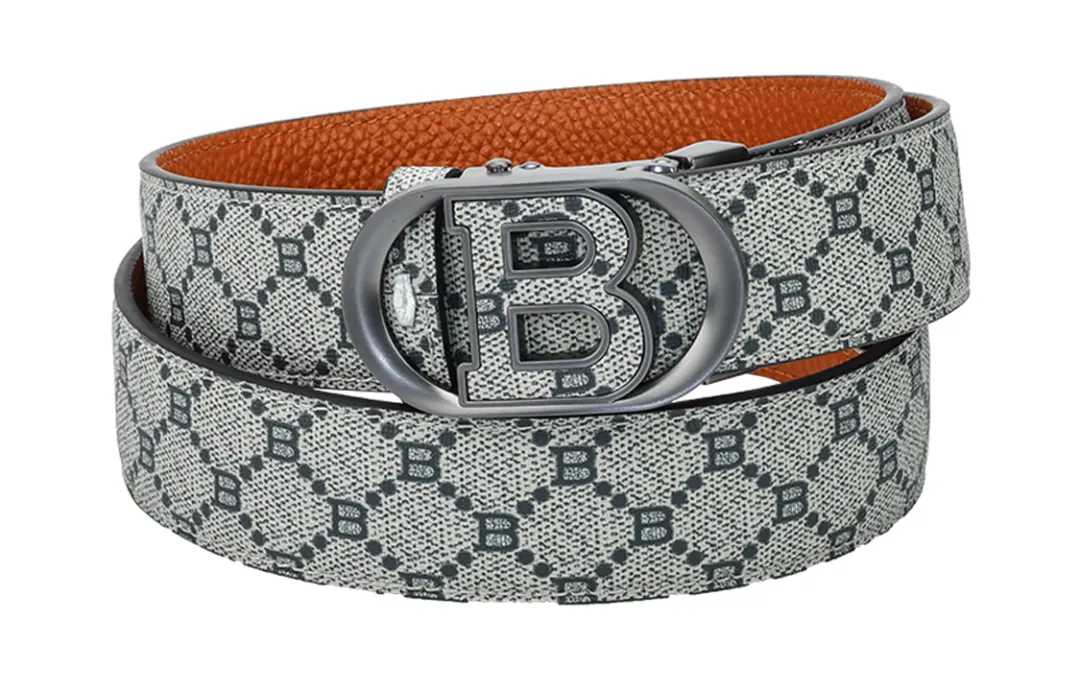 NINE NAIL Cow Leather Genuine Leather Men's Belt Men's Width 3.5cm