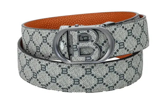 NINE NAIL Cow Leather Genuine Leather Men's Belt Men's Width 3.5cm