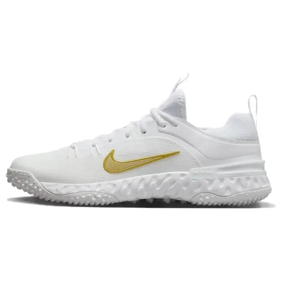 Nike Huarache 9 Elite TF LAX 'White Metallic Vivid Gold'