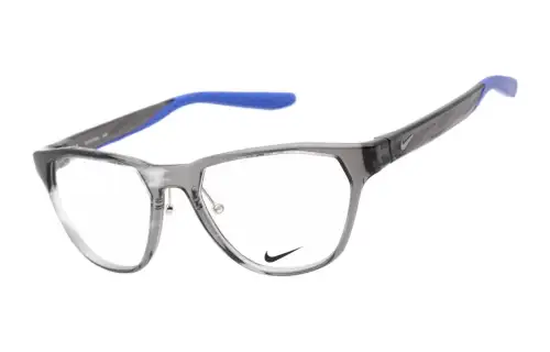 Nike Plastic Square Eyeglass Frames Unisex Gray