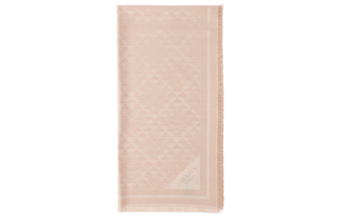 Prada logo-jacquard silk scarf
