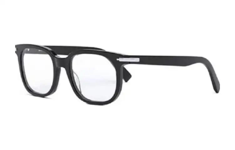 DIOR Irregular Shape Eyeglass Frames Men's Black