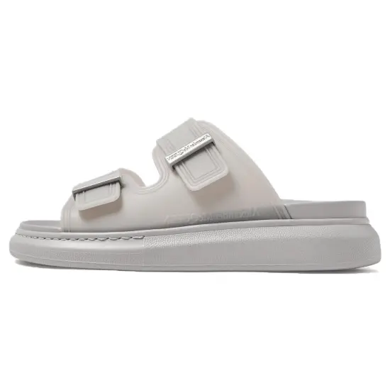 Alexander McQueen Hybrid Slide Slippers Men Gray