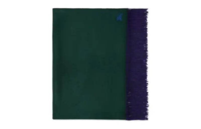 Burberry Cashmere Knit Scarves Women's Green/Purple