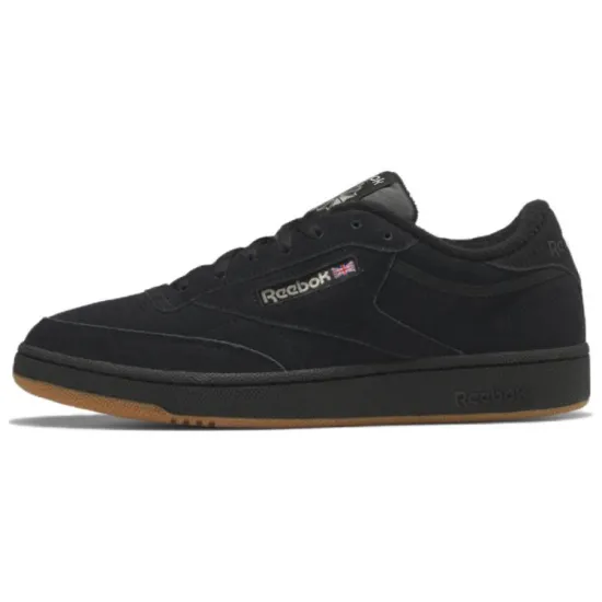 Reebok Club C Skateboarding Shoes Unisex Low-top Black