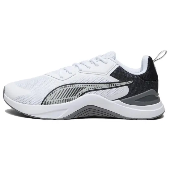PUMA Infusion Running Shoes Unisex Low-Top White Black Gray