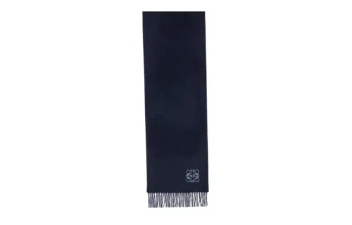 LOEWE Pre Owned 2010s Anagram Fringed Scarf
